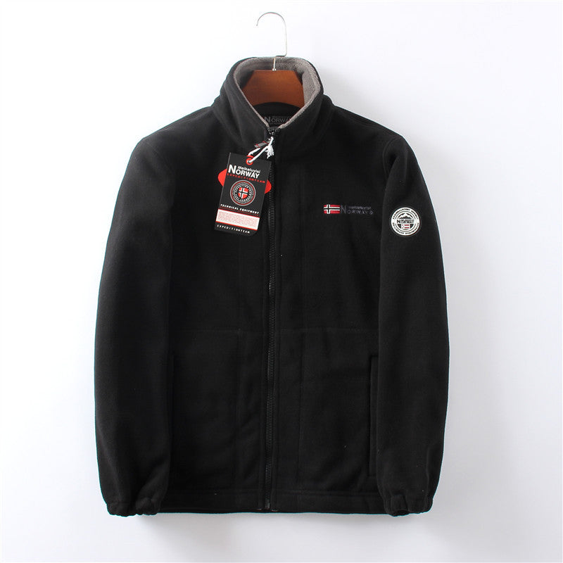 🎄Suitable for both men and women🎁 Unisex Double-Layer Fleece Hooded Jacket（50% OFF）