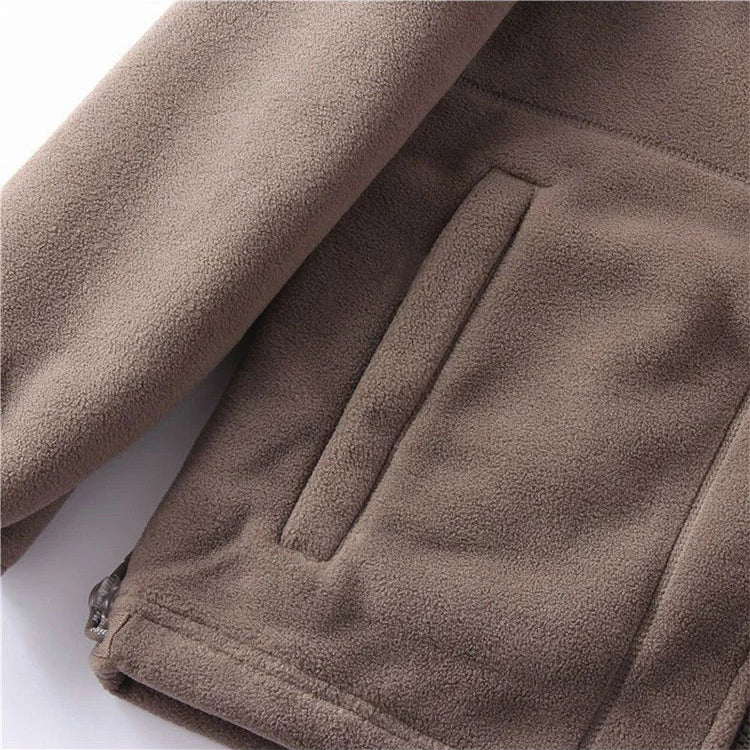 🎄Suitable for both men and women🎁 Unisex Double-Layer Fleece Hooded Jacket（50% OFF）